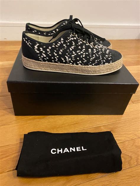 chanel espadrilles lace up|chanel espadrilles price euro.